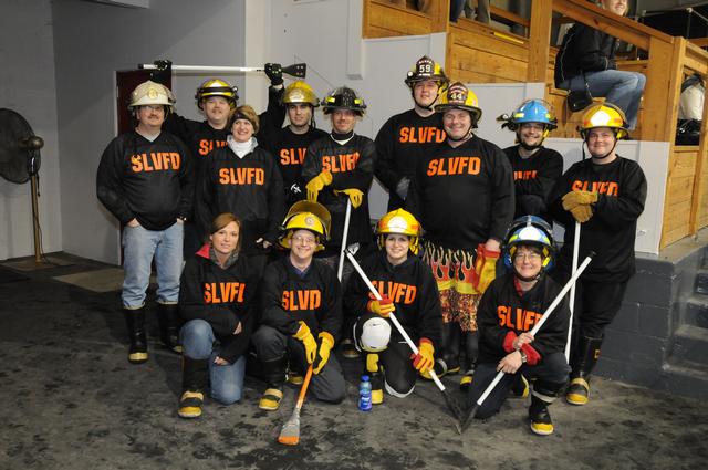 Saranac Lake Winter Carnival "Firemans Broomball Team"
