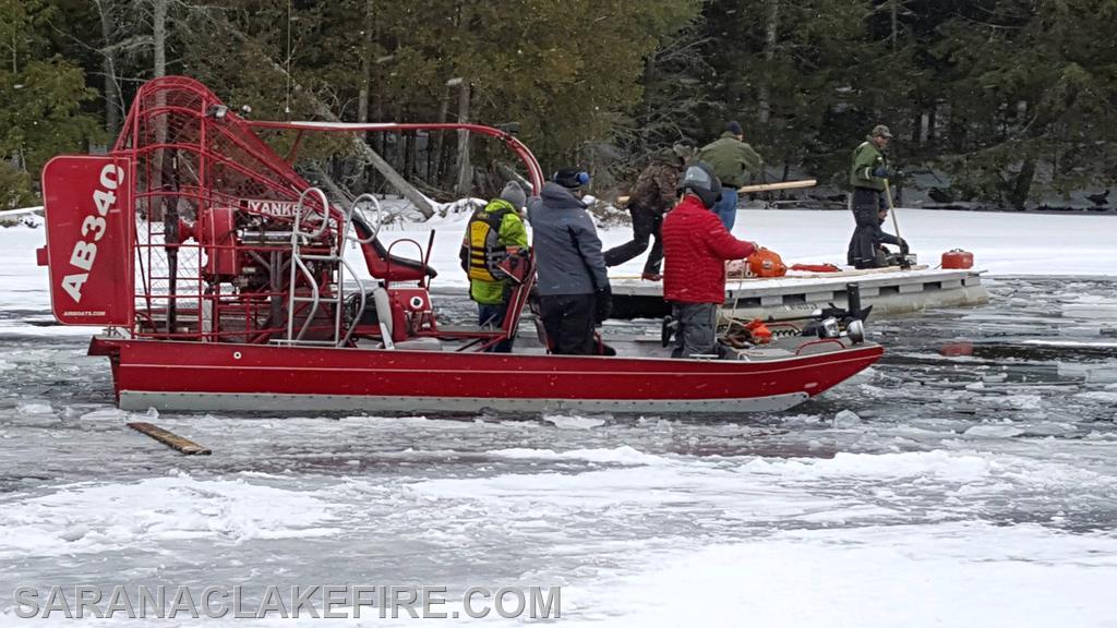 SLVFD’s very first airboat, a 2002 Yankee airboat (purchased used from Conesus VFD in 2017)