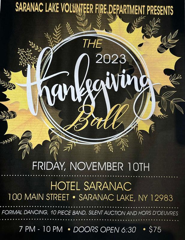 Flyer for this years 2023 Thanksgiving Ball