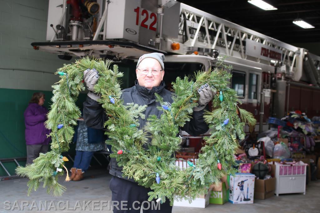 Throughout the event, firefighters took the opportunity to decorate the firehouse for Christmas and were able to spend some time visiting community members who stopped by.